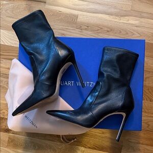 Stuart Weitzman Black Heeled Boots